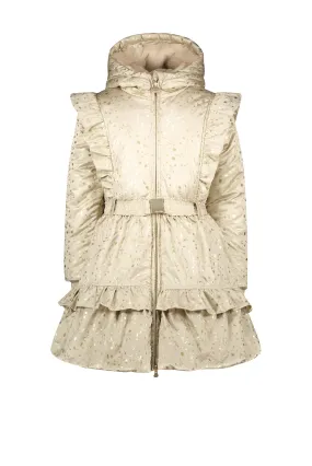 ♥ BANTALLE ♥ balloon-hem coat *Pearled Ivory & Foil*