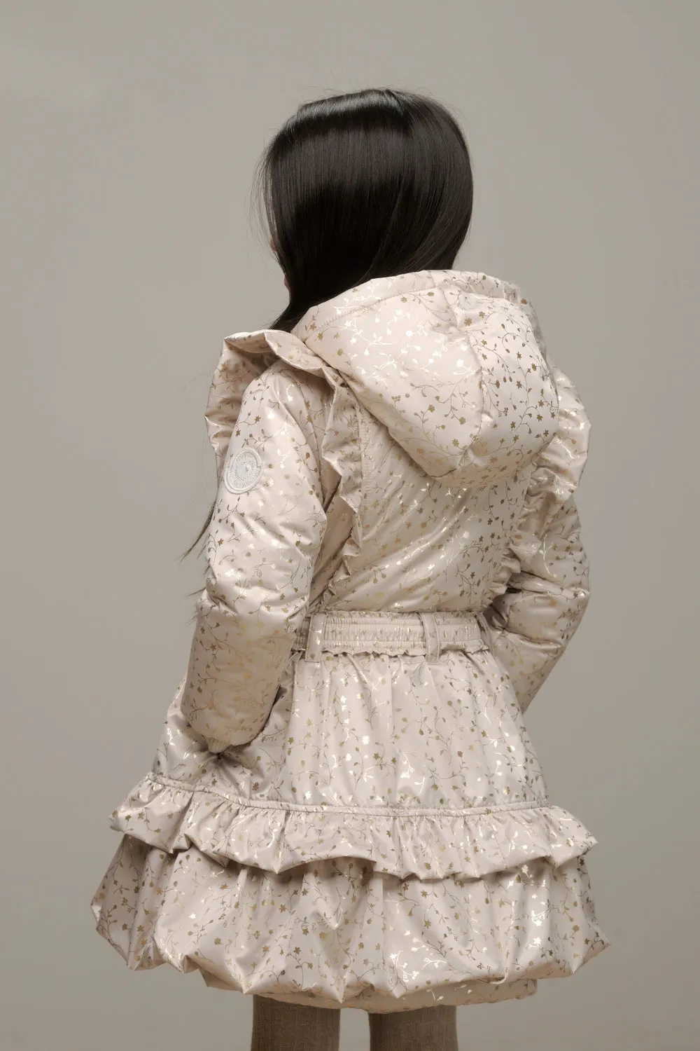 ♥ BANTALLE ♥ balloon-hem coat *Pearled Ivory & Foil*