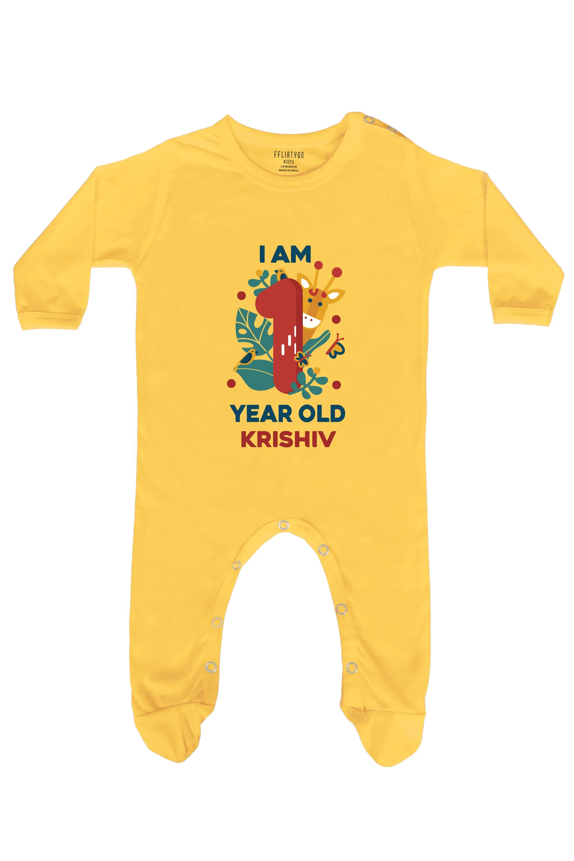 1 Year Birthday Baby Romper | Onesies w/ Custom Name