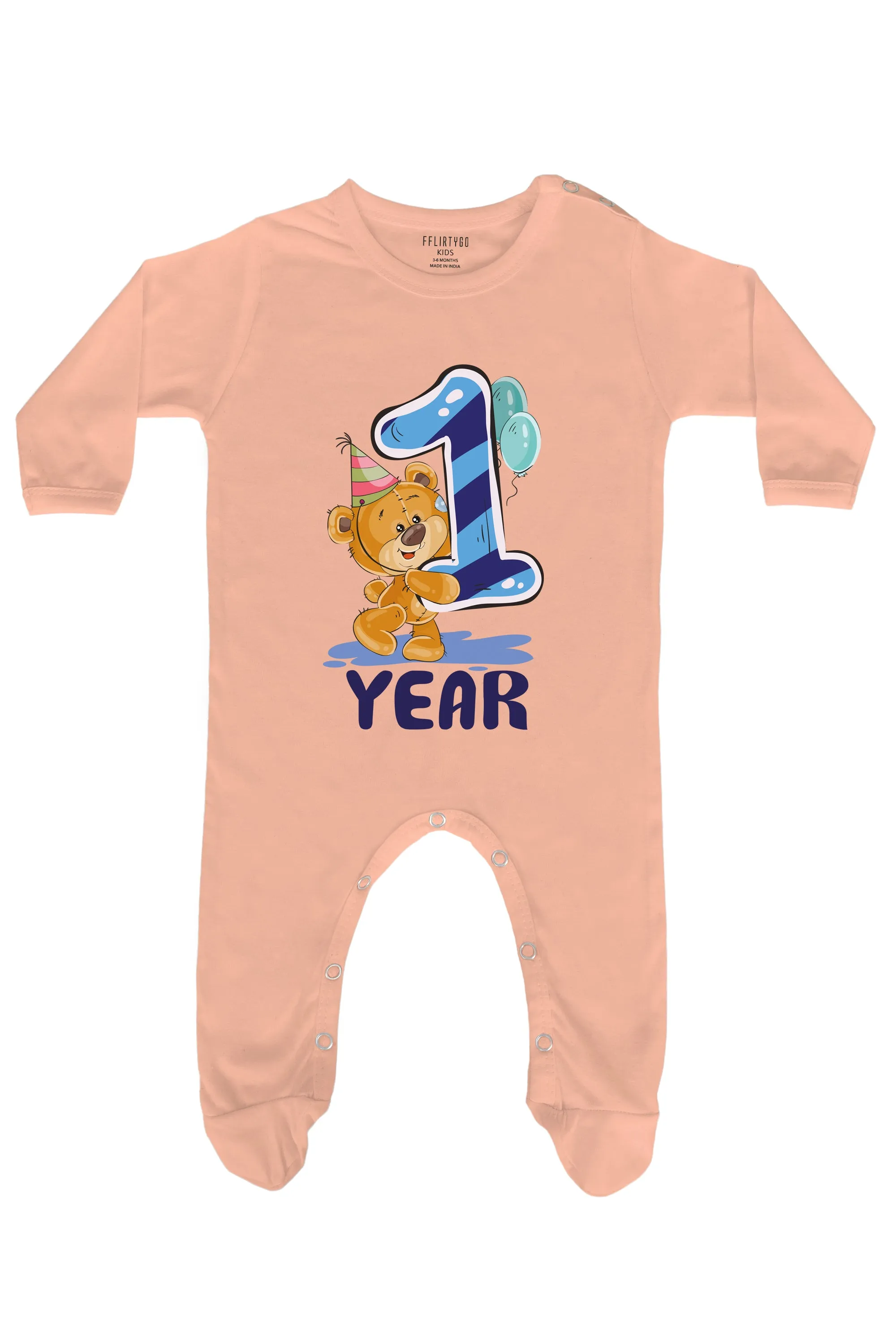 1 Year Milestone Baby Romper | Onesies