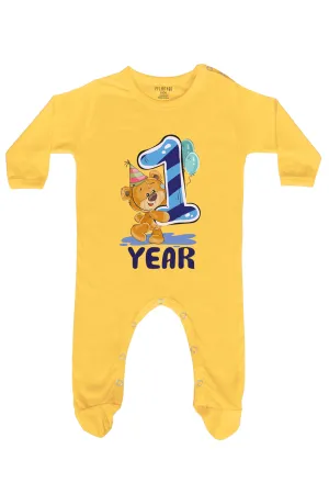 1 Year Milestone Baby Romper | Onesies