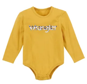 112317704 - Wrangler Baby Girl Bodysuit - Yellow