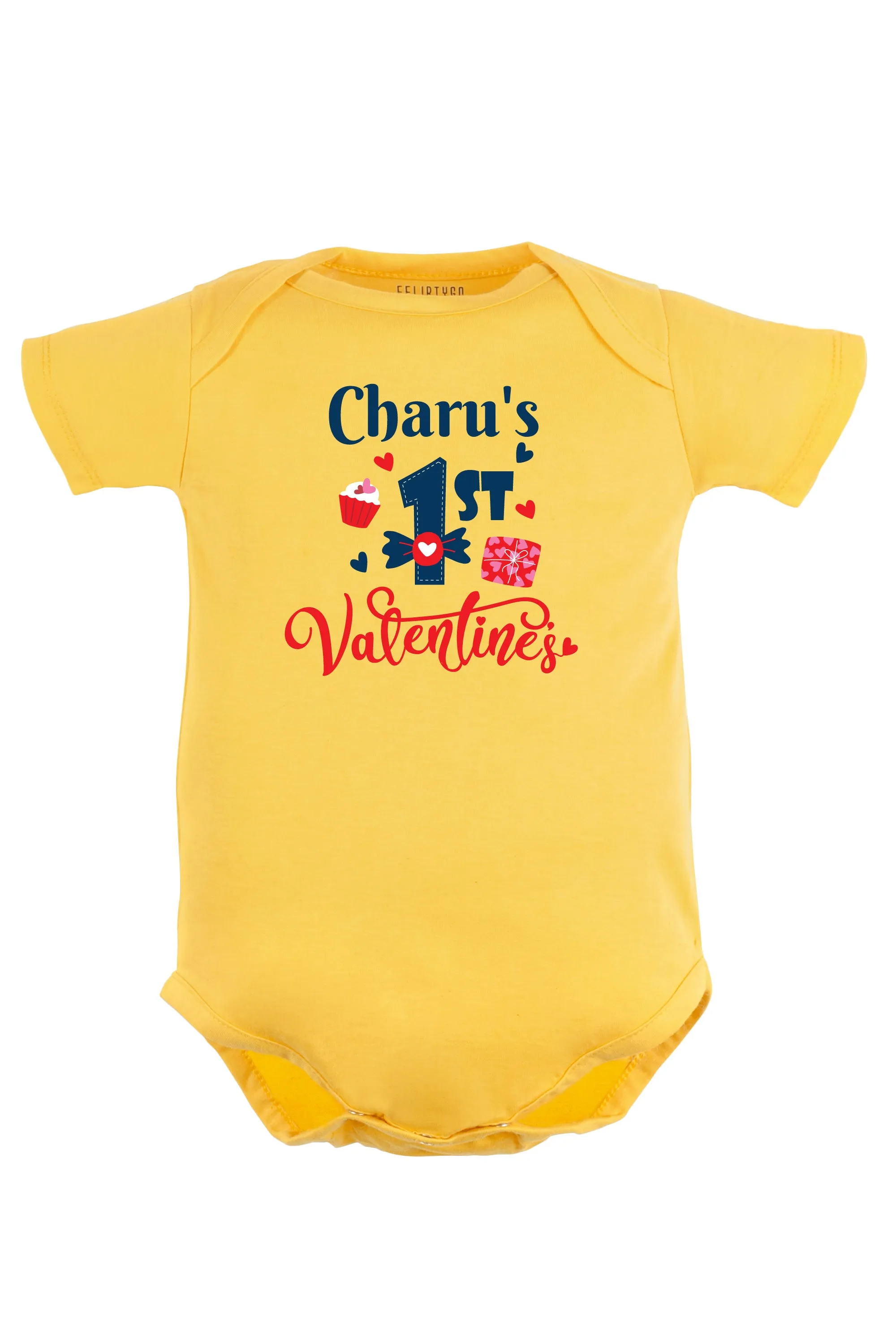 1st Valentine's Baby Romper | Onesies w/ Custom Name