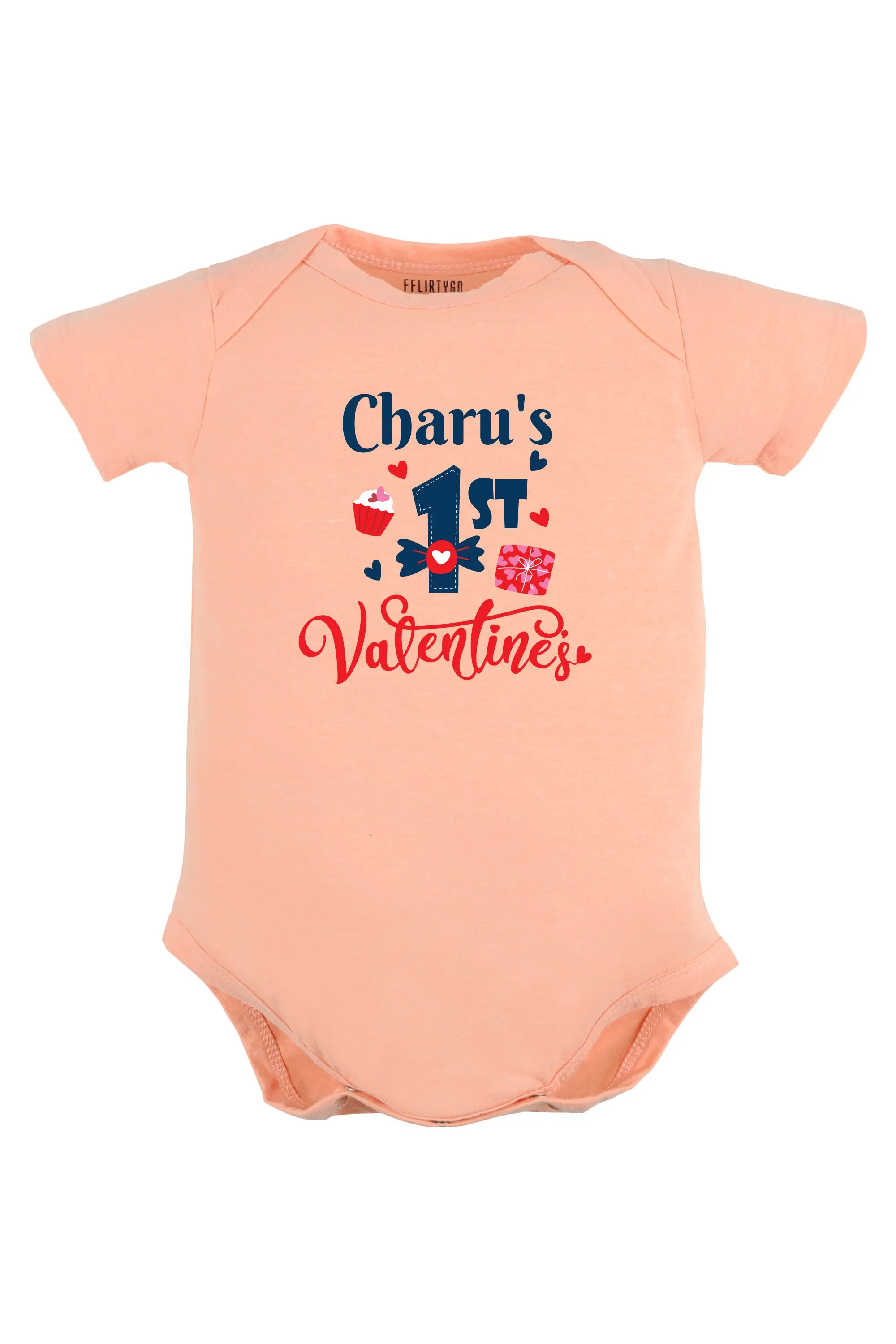 1st Valentine's Baby Romper | Onesies w/ Custom Name