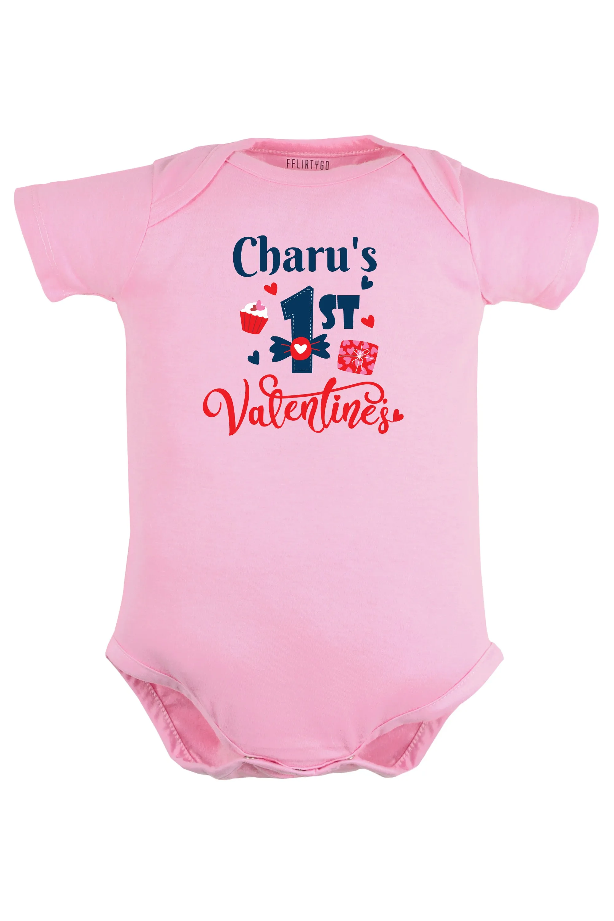 1st Valentine's Baby Romper | Onesies w/ Custom Name