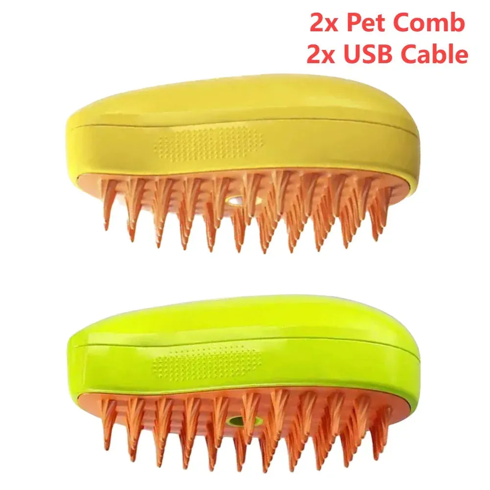 3-in-1 Pet Grooming Steam Brush