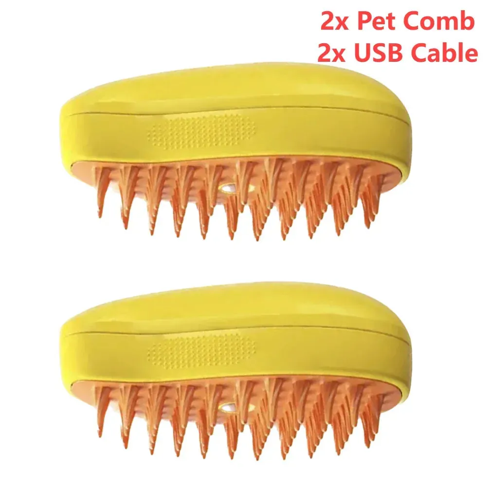 3-in-1 Pet Grooming Steam Brush