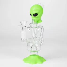 7.7" Alien Functional Glass Water Pipe