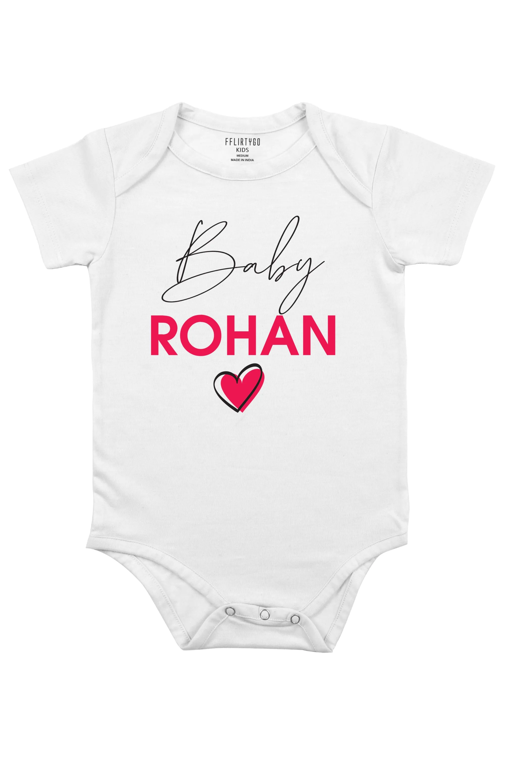 A Baby With Heart Baby Romper | Onesies w/ Custom Name