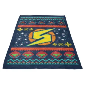 A Metroid Christmas - Fleece Blanket