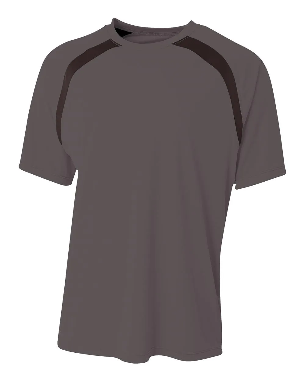 A4 Youth Spartan Short Sleeve Color Block Crew