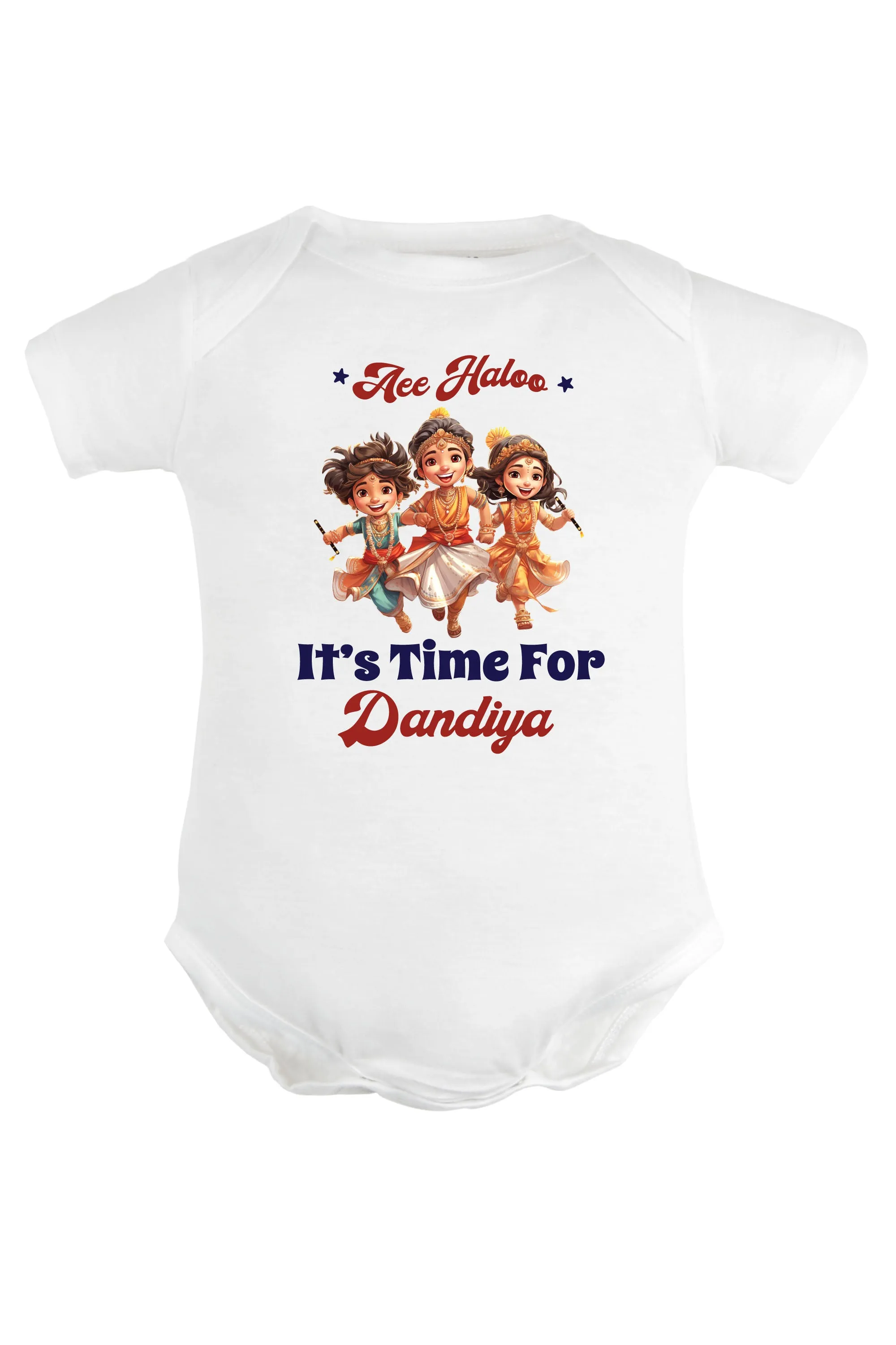 Aee Haloo It's Time For Dandiya Baby Romper | Onesies