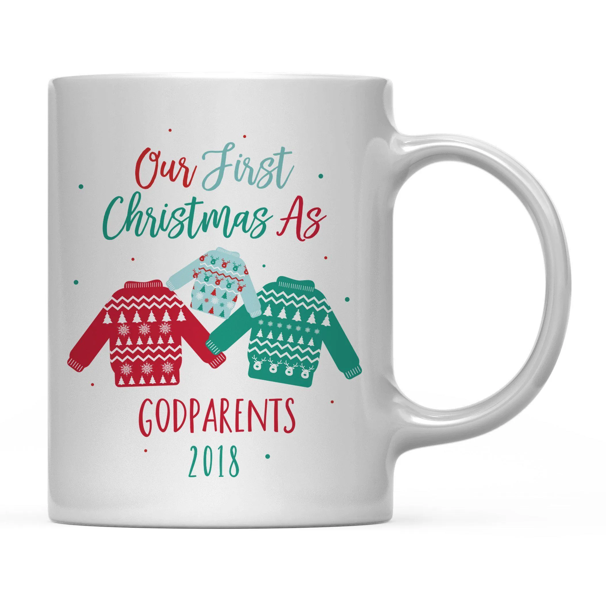 Andaz Press 11oz Family Fair Isle Ugly Sweater Coffee Mug