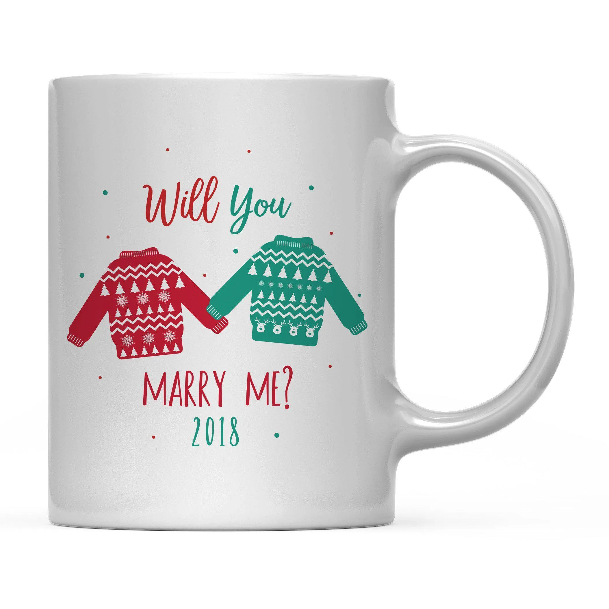 Andaz Press 11oz Family Fair Isle Ugly Sweater Coffee Mug