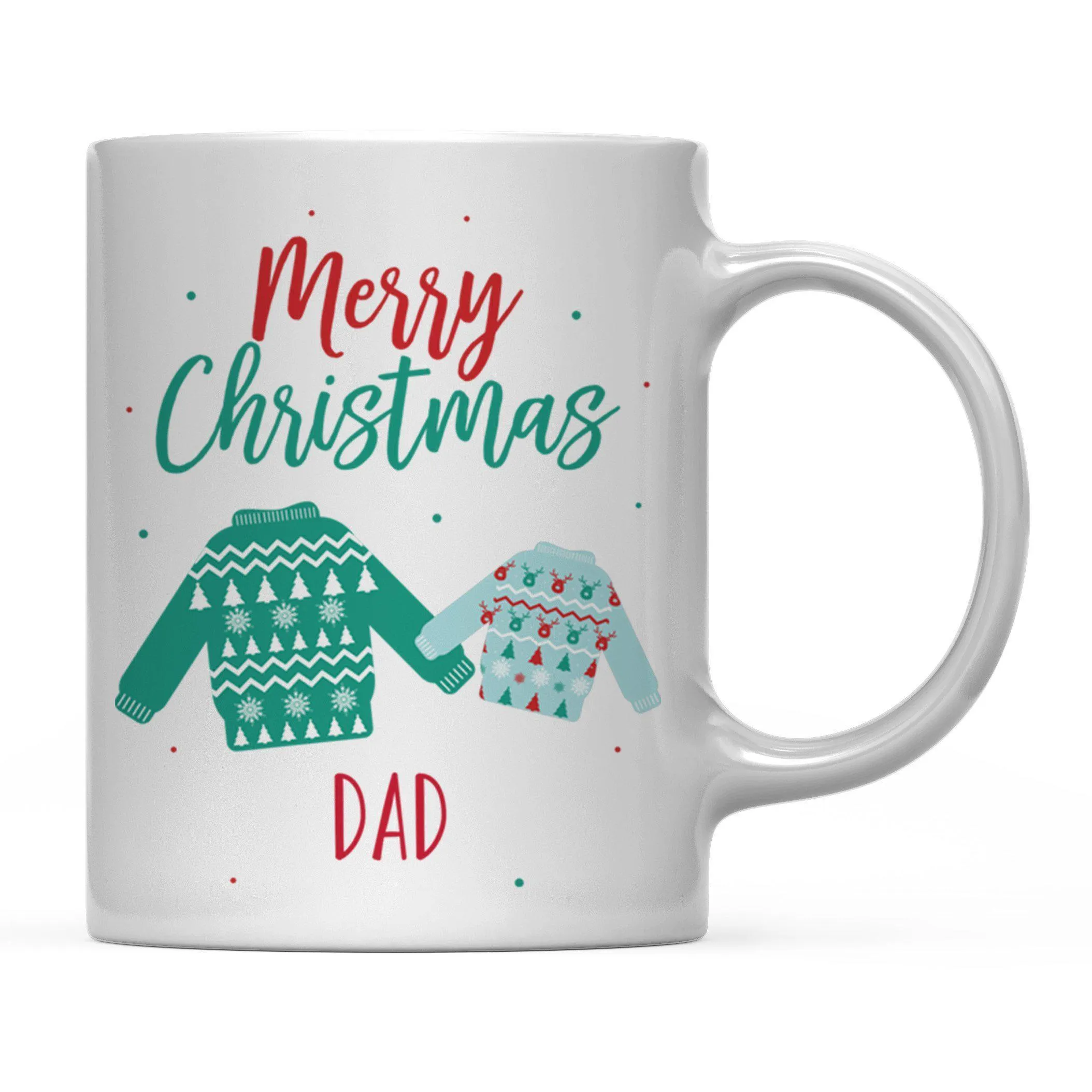 Andaz Press 11oz Family Fair Isle Ugly Sweater Coffee Mug