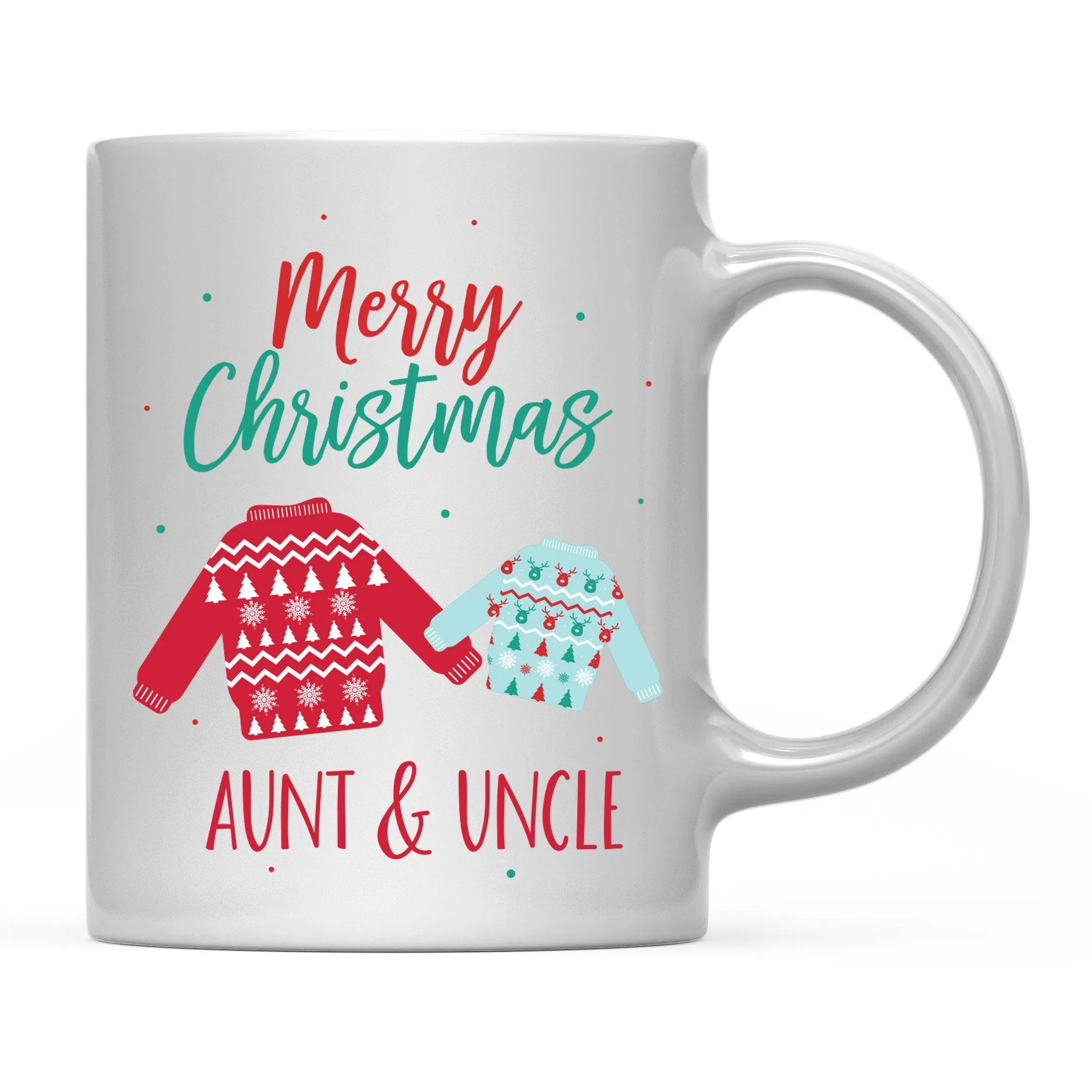 Andaz Press 11oz Family Fair Isle Ugly Sweater Coffee Mug