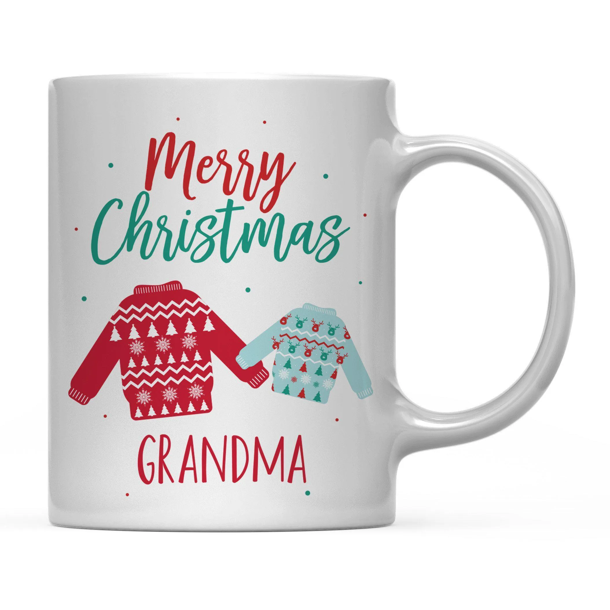 Andaz Press 11oz Family Fair Isle Ugly Sweater Coffee Mug