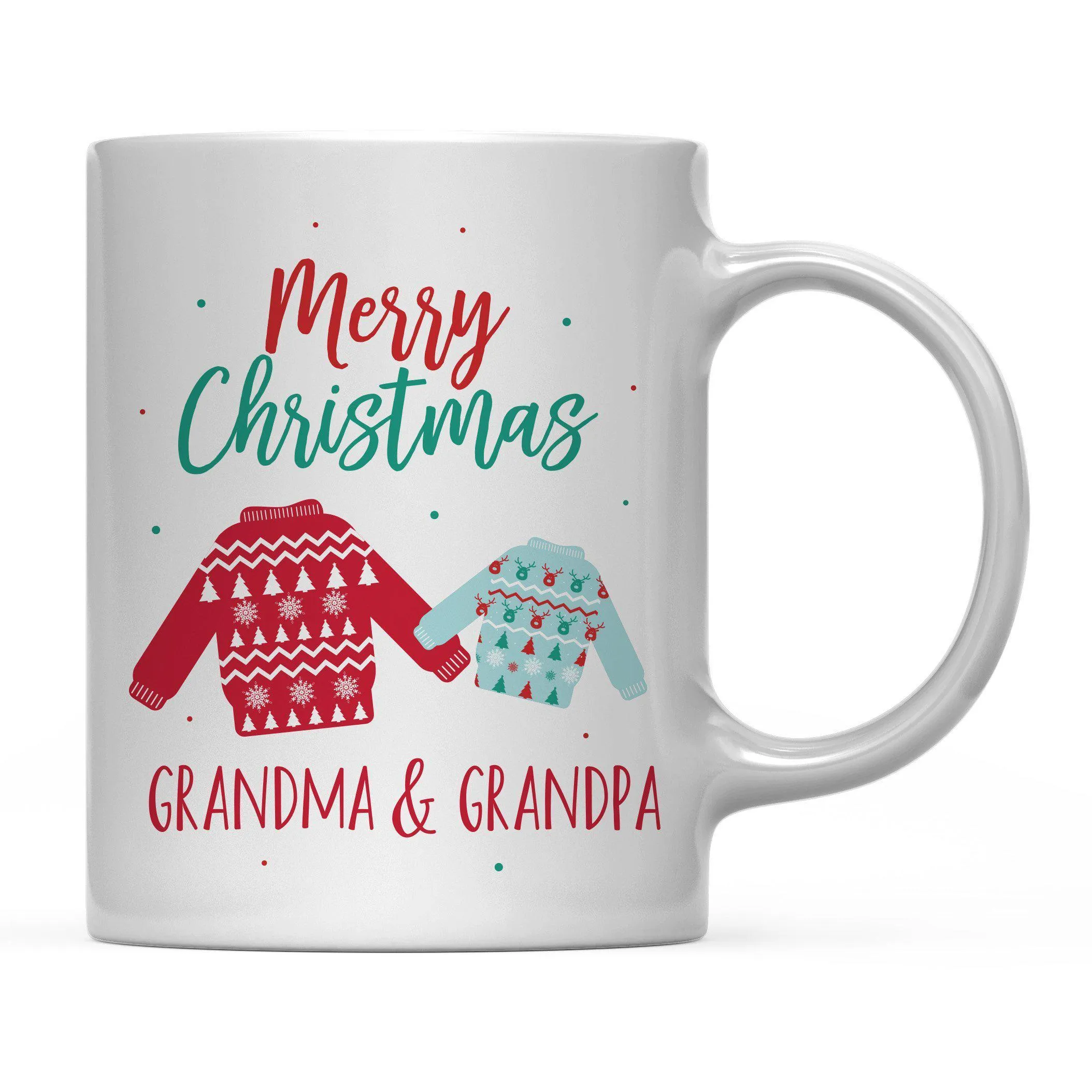 Andaz Press 11oz Family Fair Isle Ugly Sweater Coffee Mug