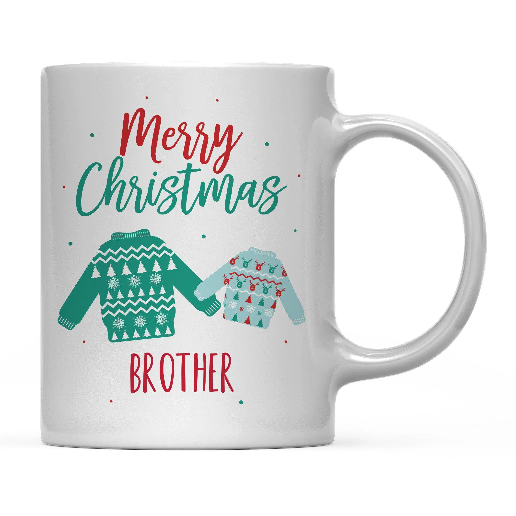 Andaz Press 11oz Family Fair Isle Ugly Sweater Coffee Mug