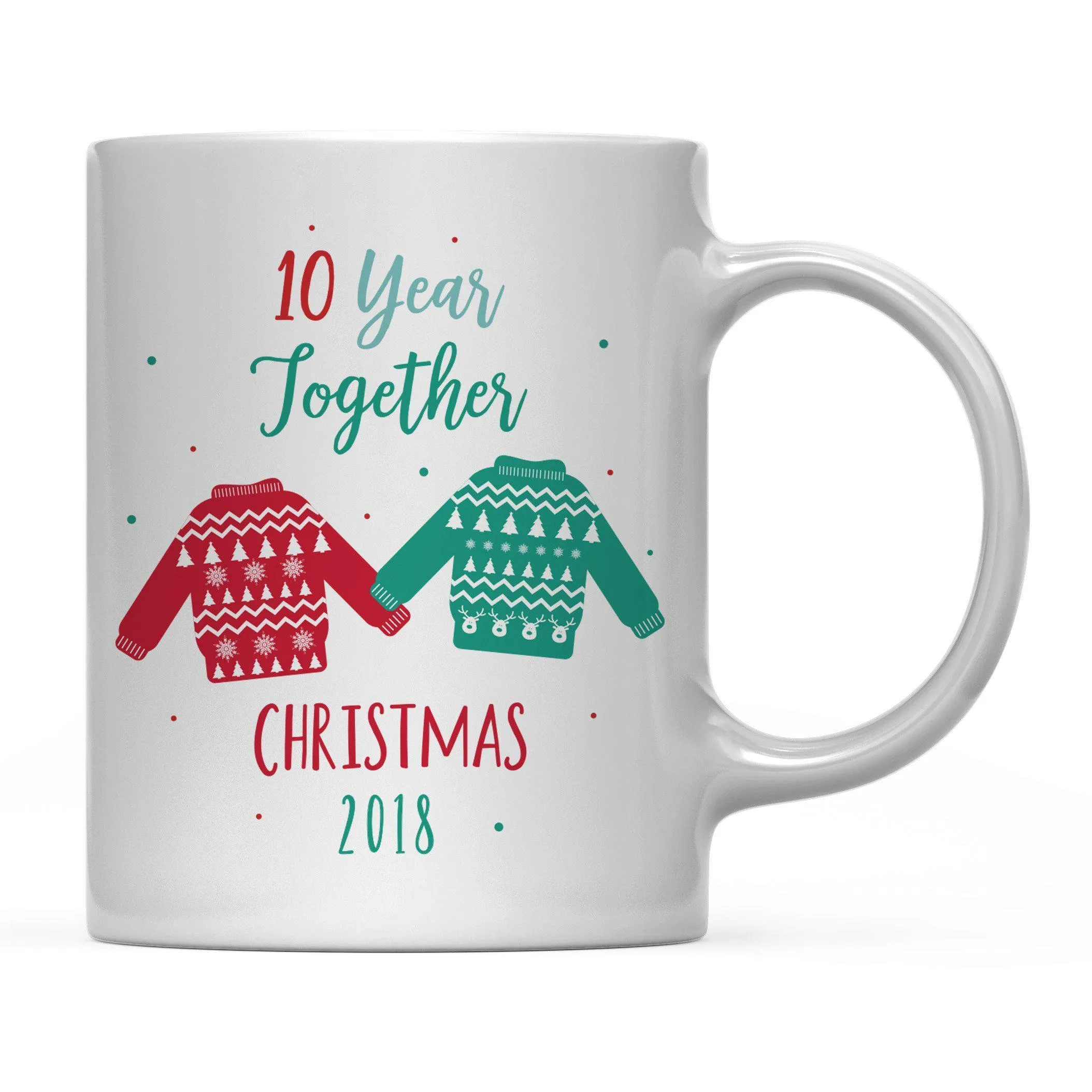 Andaz Press 11oz Family Fair Isle Ugly Sweater Coffee Mug