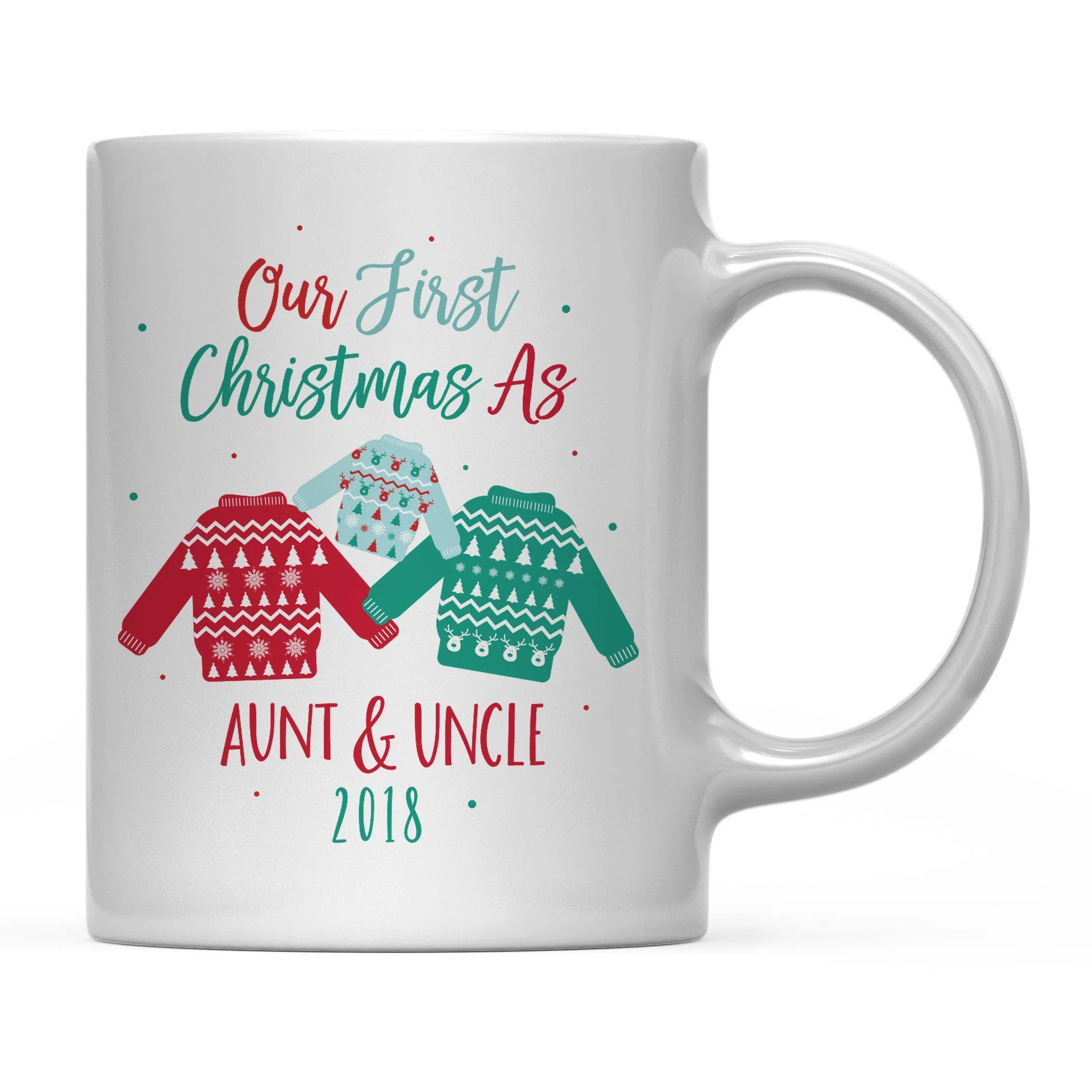 Andaz Press 11oz Family Fair Isle Ugly Sweater Coffee Mug