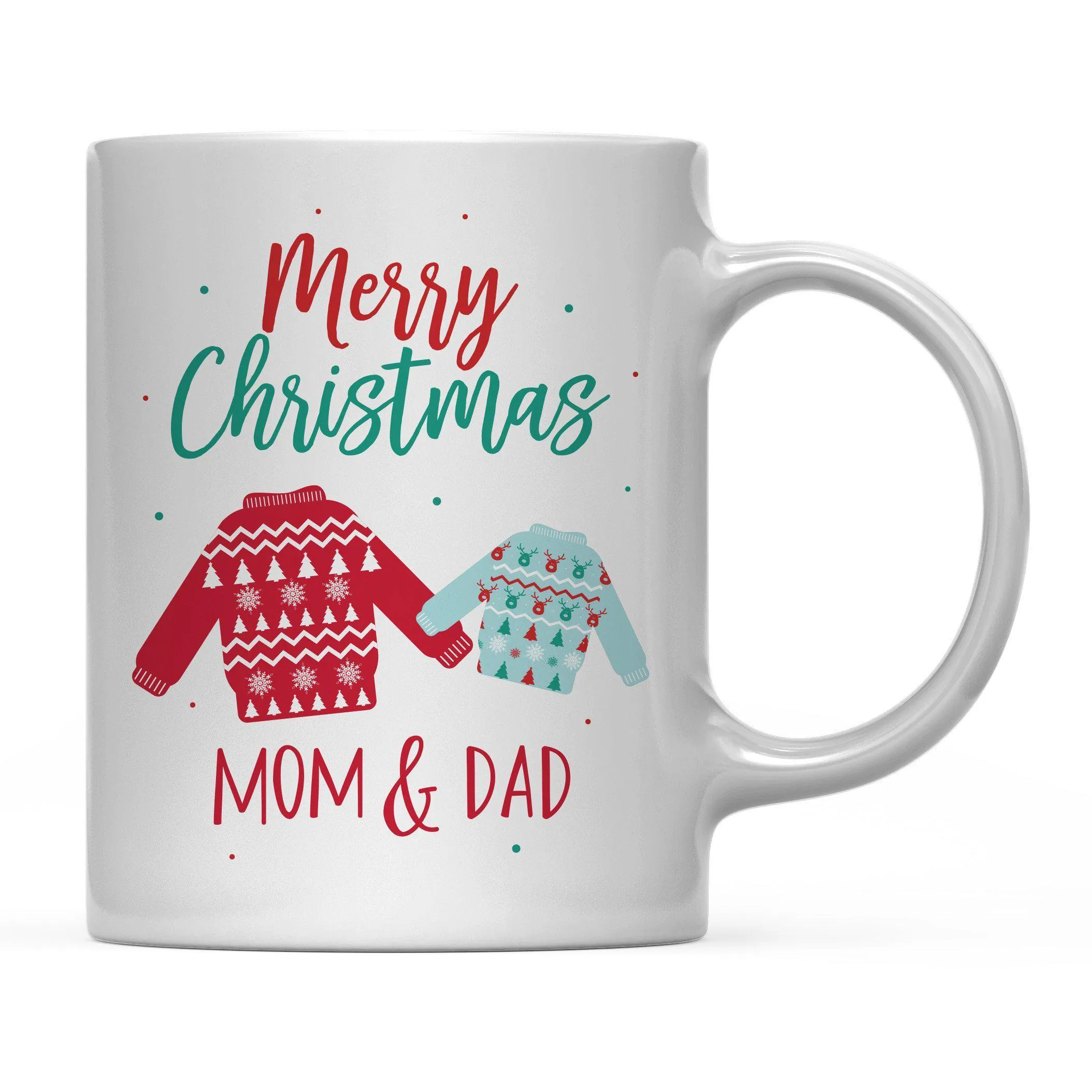 Andaz Press 11oz Family Fair Isle Ugly Sweater Coffee Mug