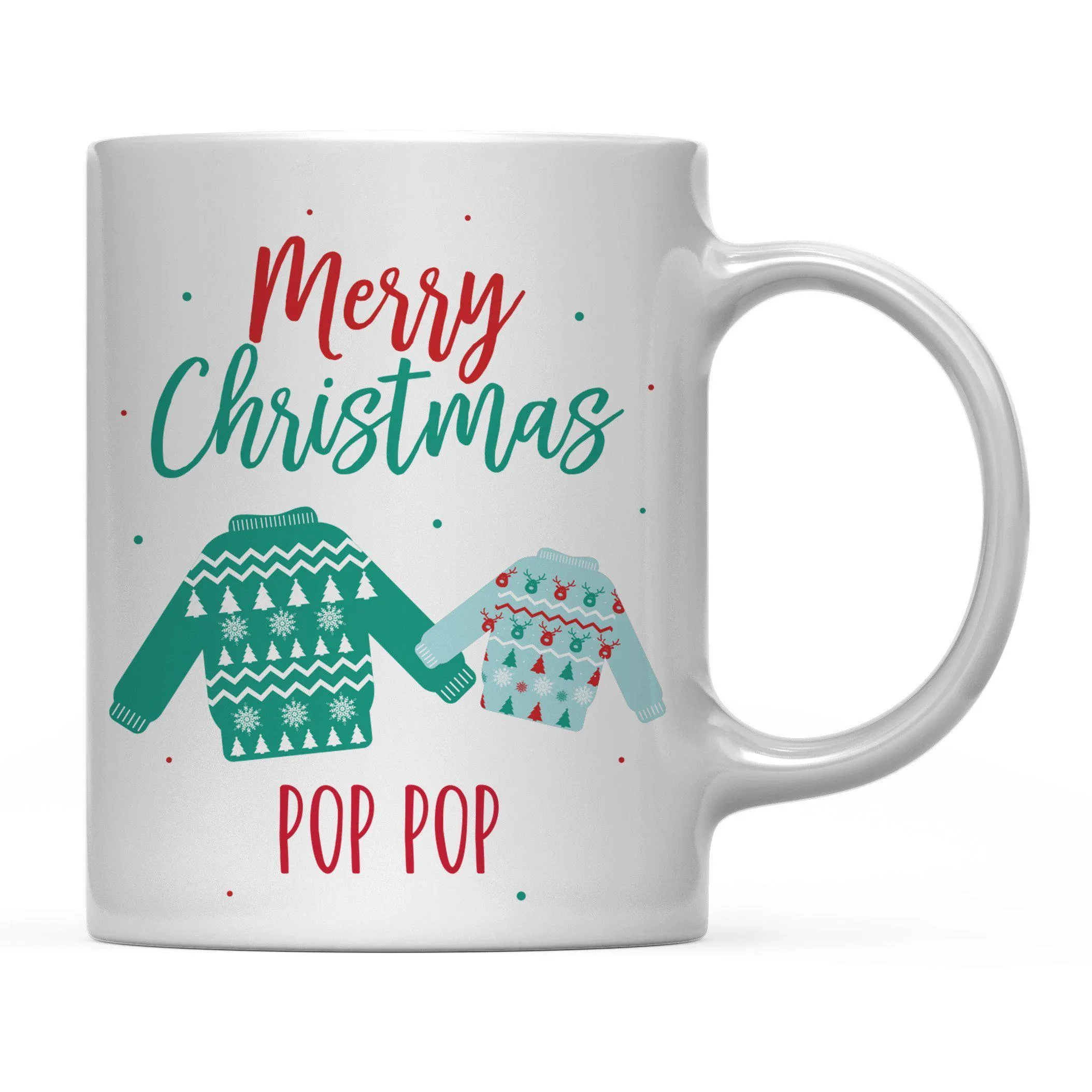 Andaz Press 11oz Family Fair Isle Ugly Sweater Coffee Mug