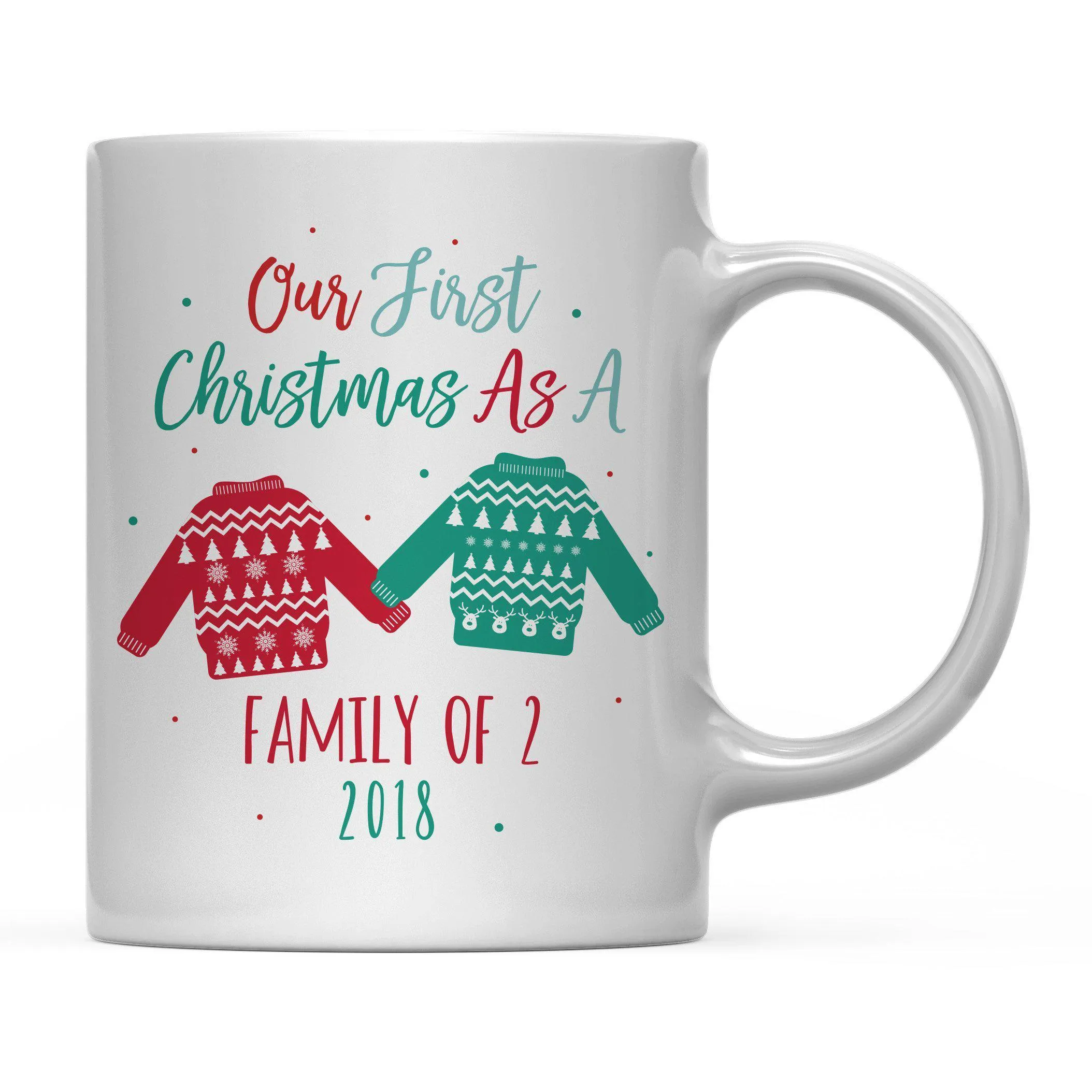 Andaz Press 11oz Family Fair Isle Ugly Sweater Coffee Mug