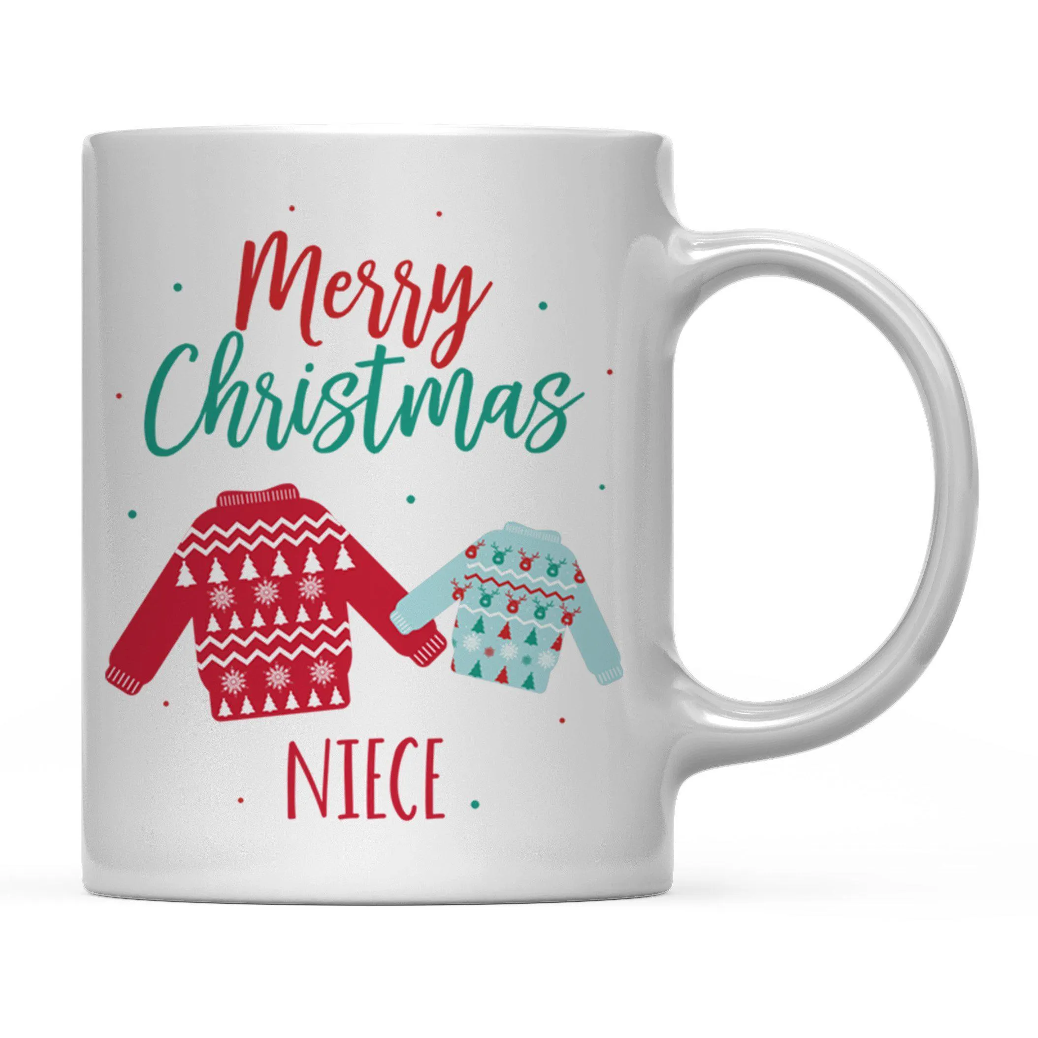 Andaz Press 11oz Family Fair Isle Ugly Sweater Coffee Mug