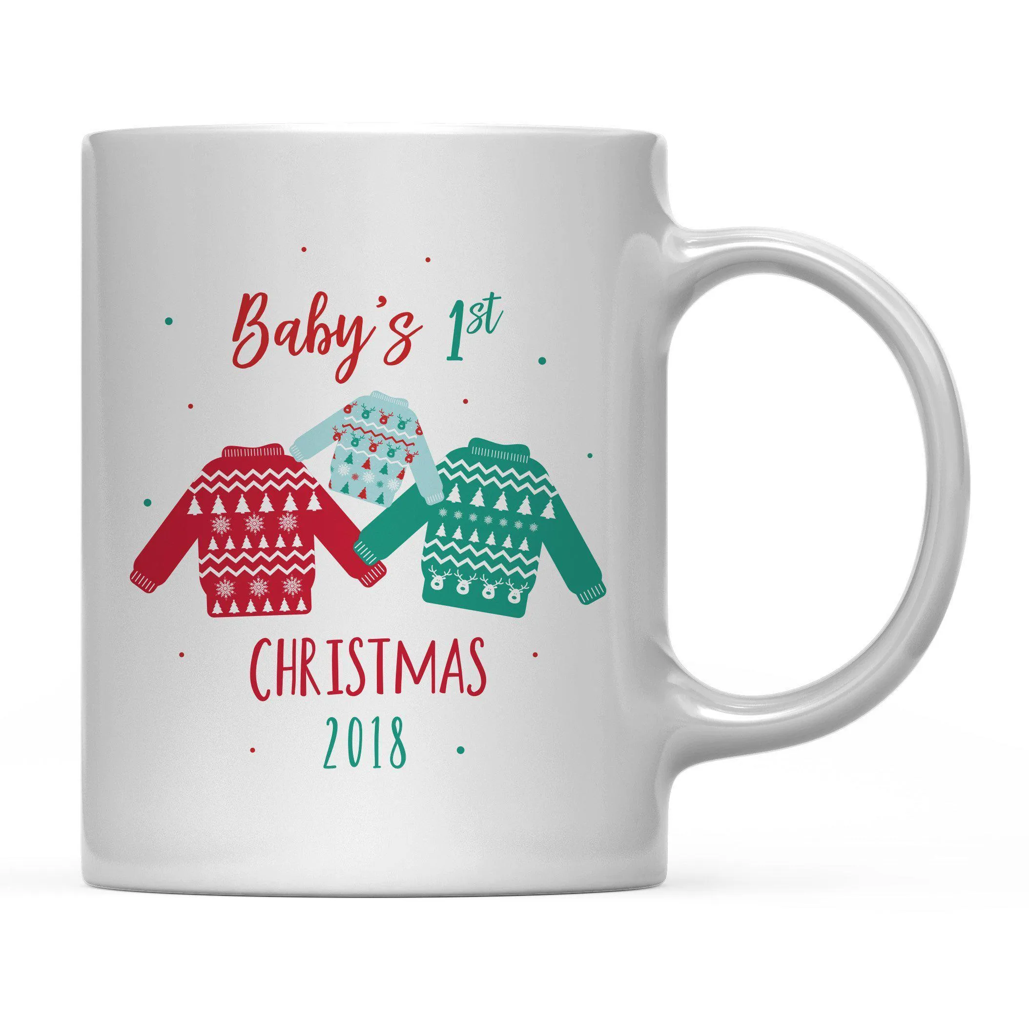 Andaz Press 11oz Family Fair Isle Ugly Sweater Coffee Mug