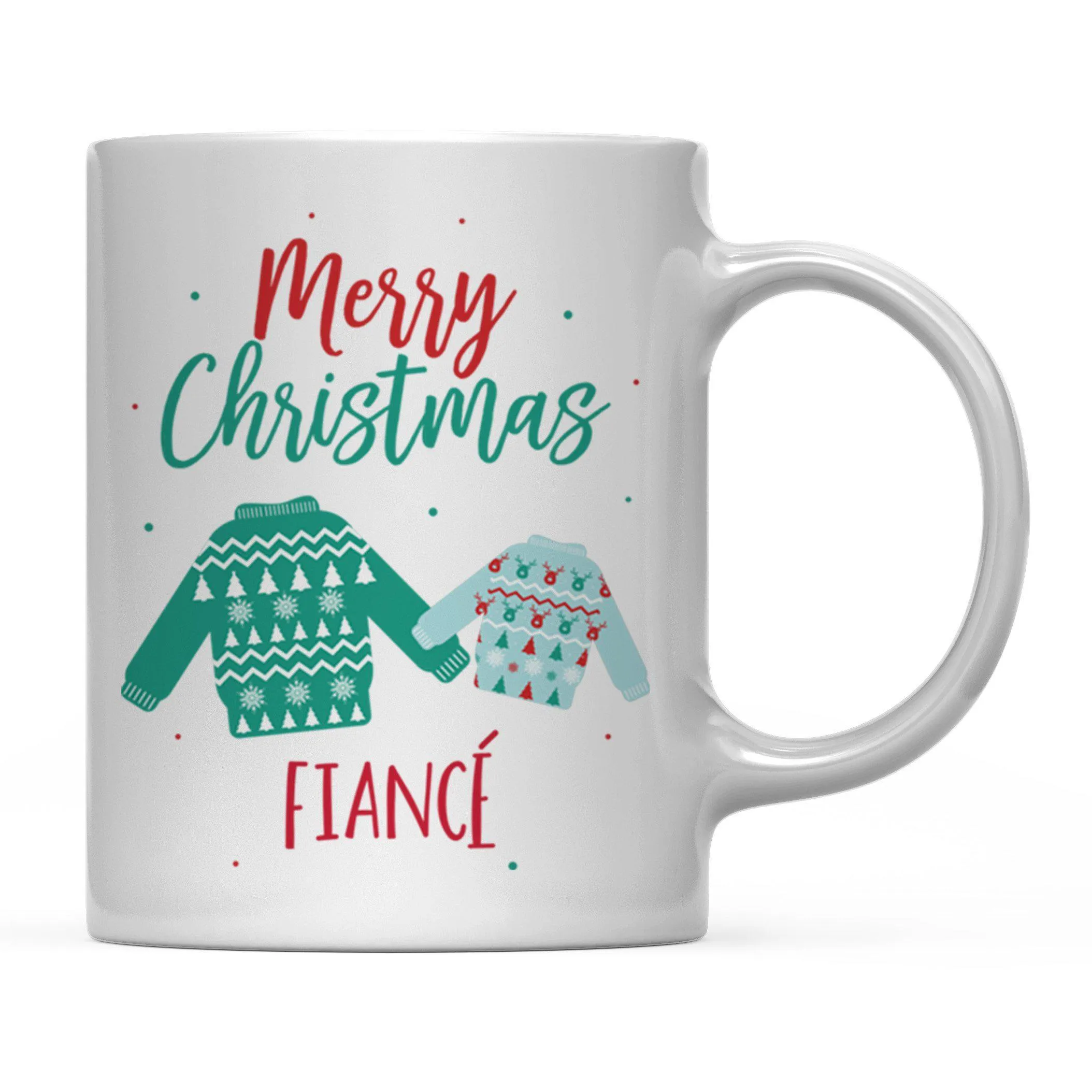 Andaz Press 11oz Family Fair Isle Ugly Sweater Coffee Mug