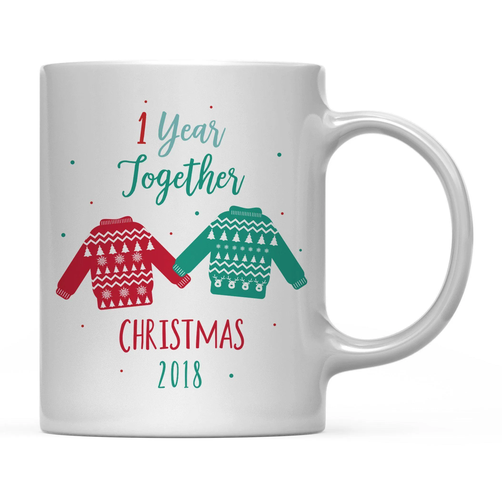 Andaz Press 11oz Family Fair Isle Ugly Sweater Coffee Mug