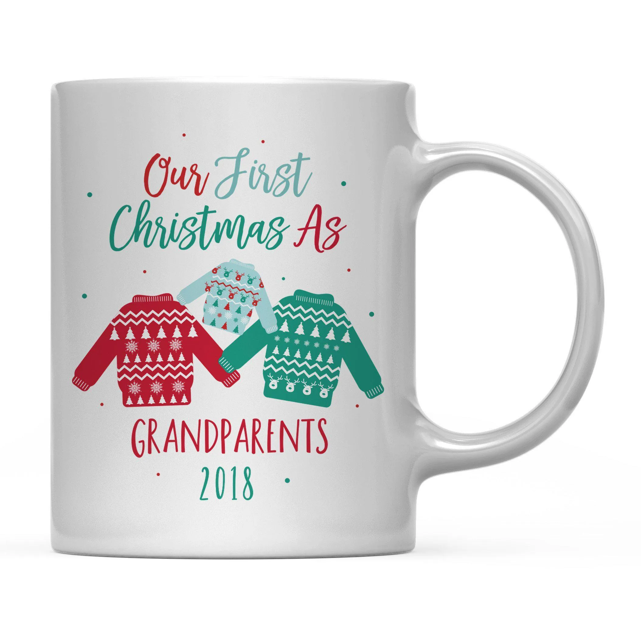 Andaz Press 11oz Family Fair Isle Ugly Sweater Coffee Mug