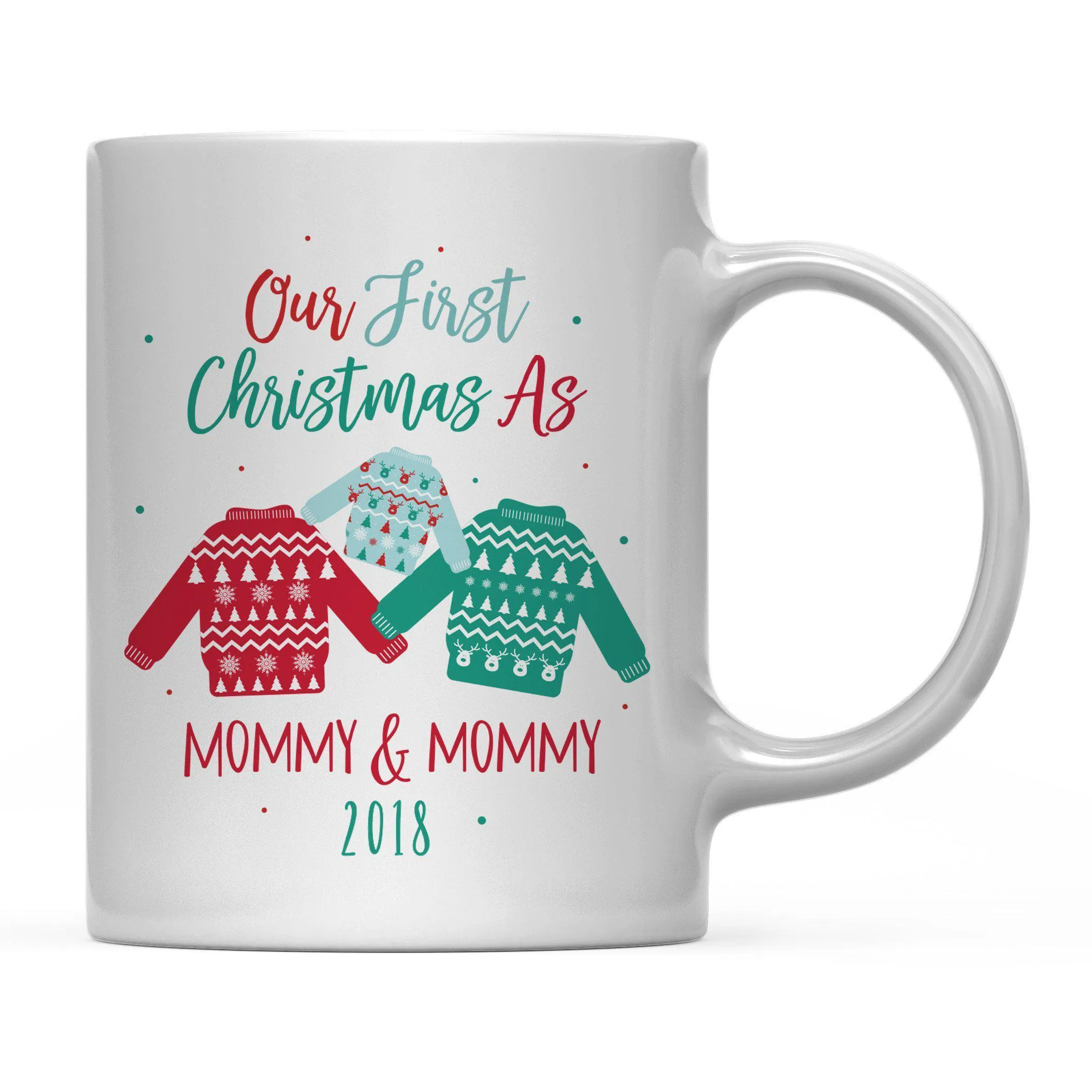 Andaz Press 11oz Family Fair Isle Ugly Sweater Coffee Mug