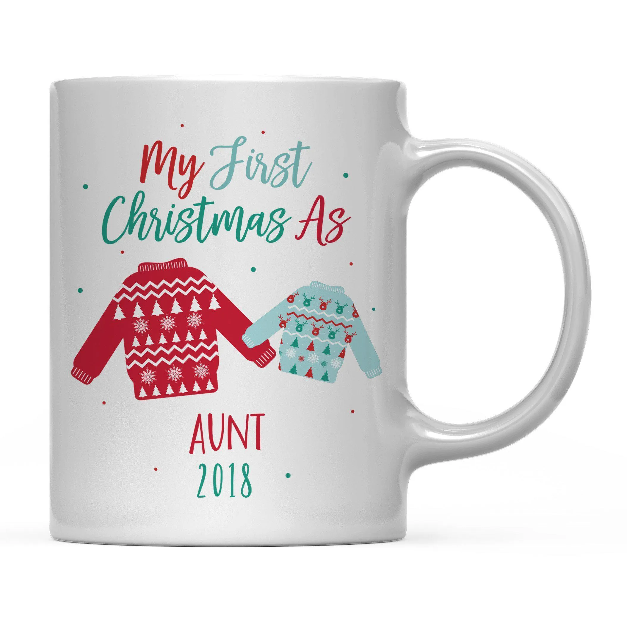 Andaz Press 11oz Family Fair Isle Ugly Sweater Coffee Mug