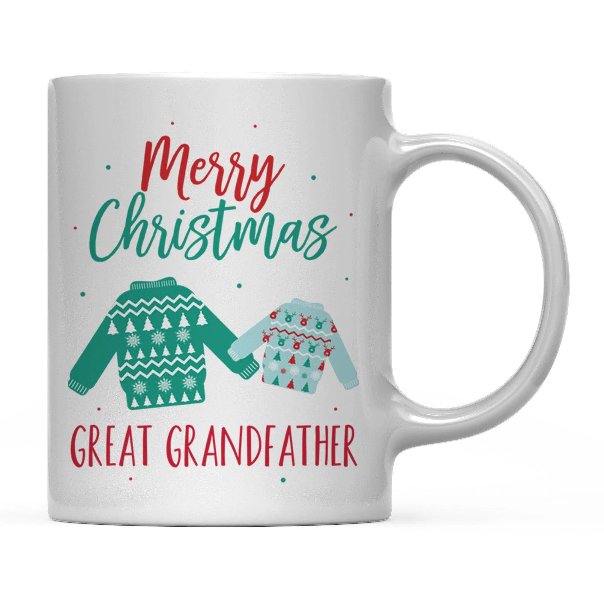 Andaz Press 11oz Family Fair Isle Ugly Sweater Coffee Mug