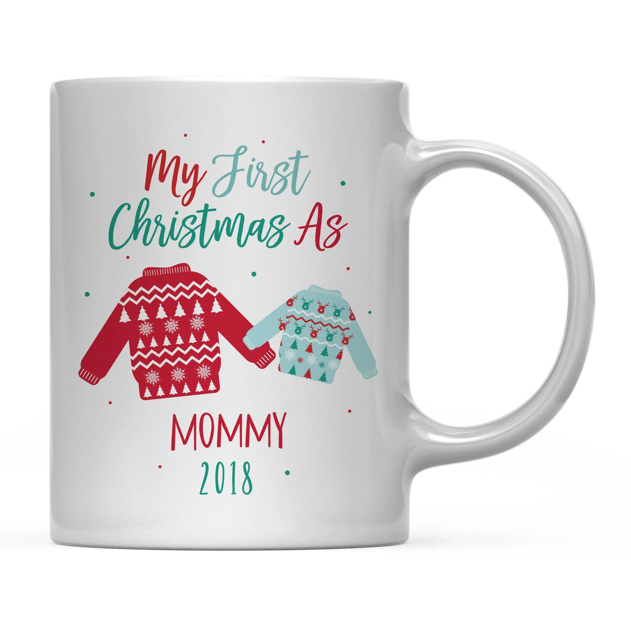 Andaz Press 11oz Family Fair Isle Ugly Sweater Coffee Mug