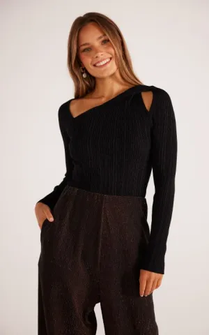 Anikka Knit Top Black