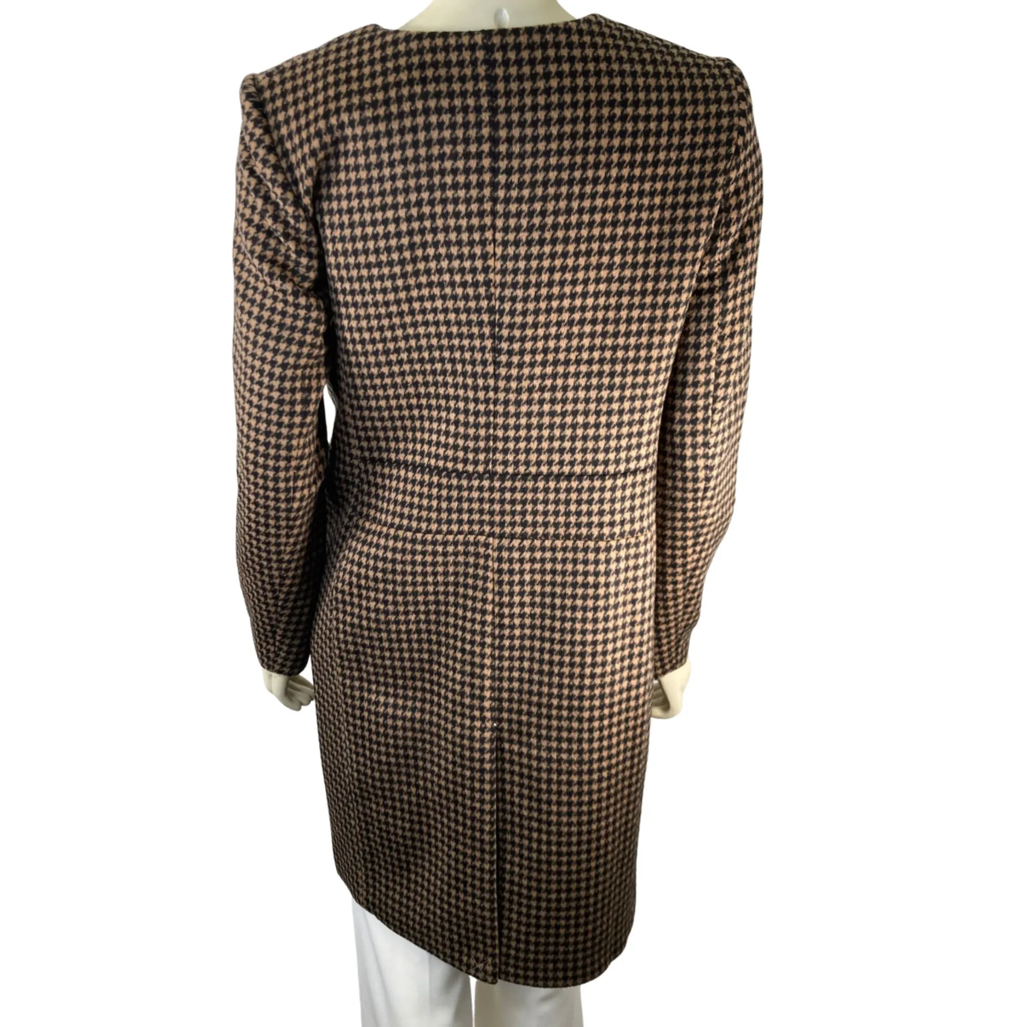 Ann Taylor Brown Check Coat