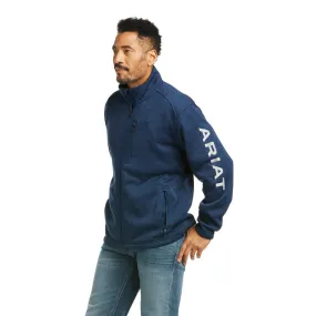 'Ariat' Men's Caldwell Logo Full Zip - Indigo