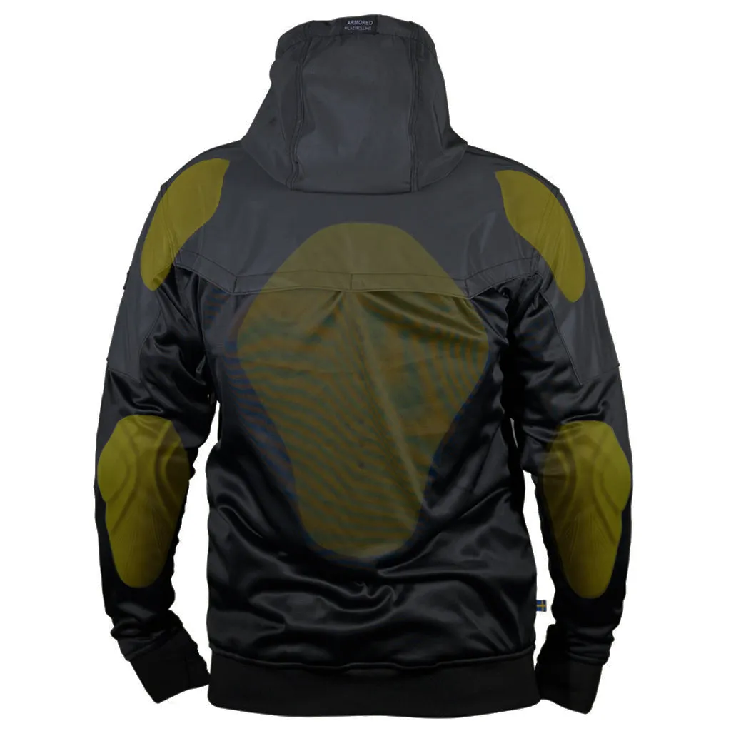 ARMORED BLACK ON BLACK REFLECTIVE PERFORMANCE HOODIE