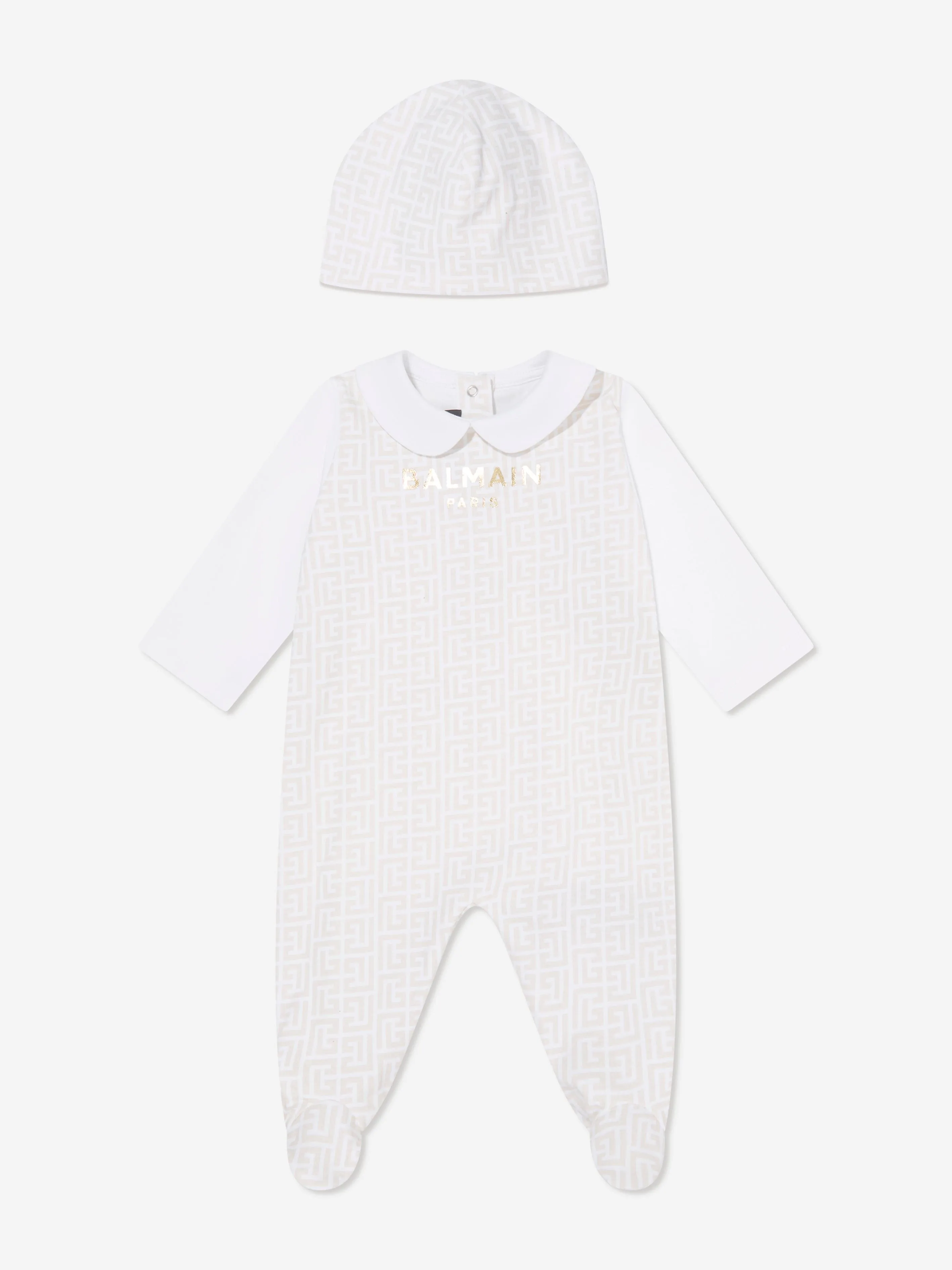 Baby Boys Babygrow Gift Set in Beige