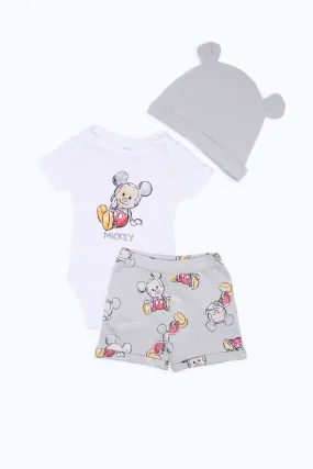 Baby Girls Mint Mickey Mouse Gift Set (3 Piece)