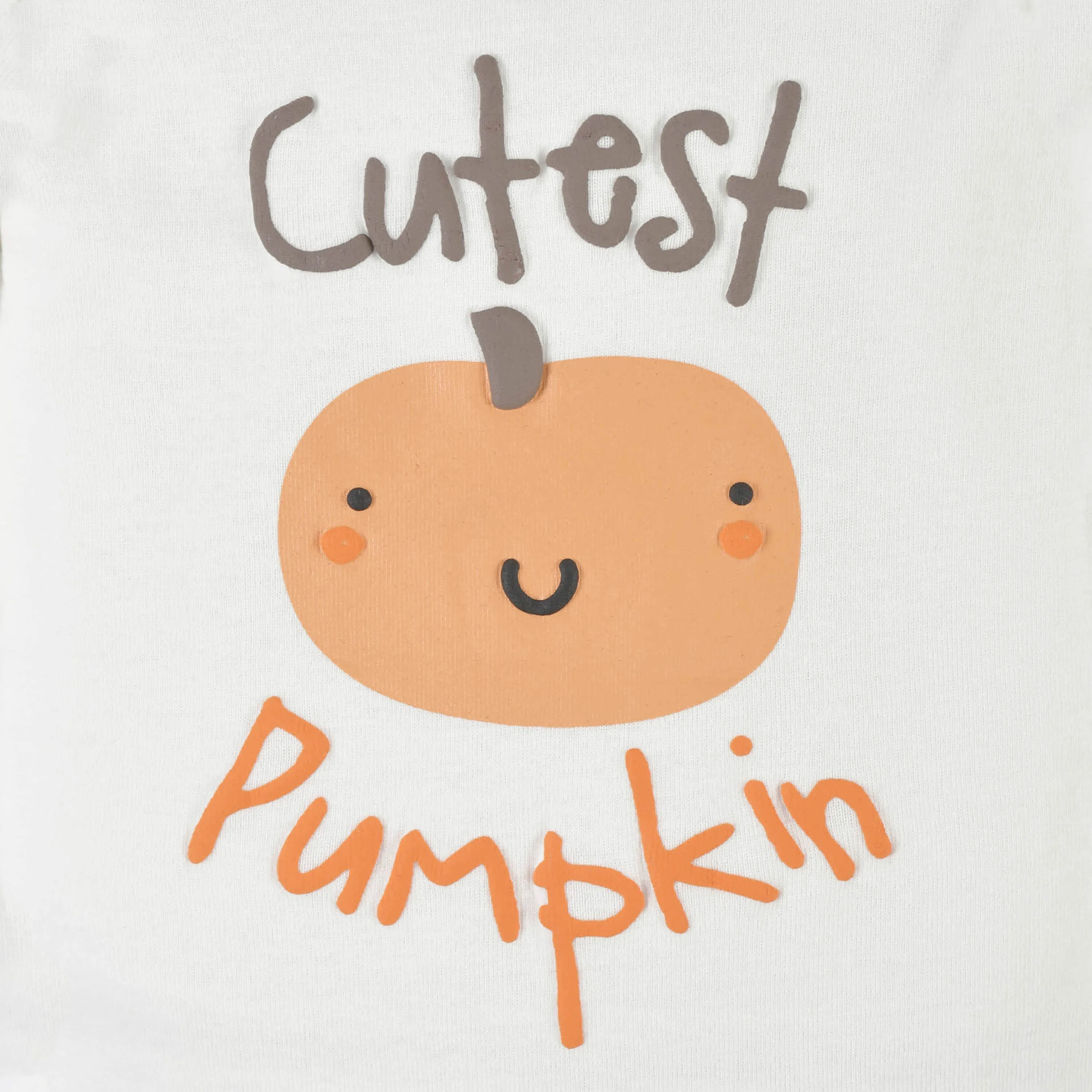 Baby Neutral Pumpkin Long Sleeve Onesies® Bodysuit