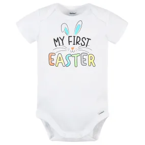 Baby Neutral "My 1st Easter" Short Sleeve Onesies® Bodysuit