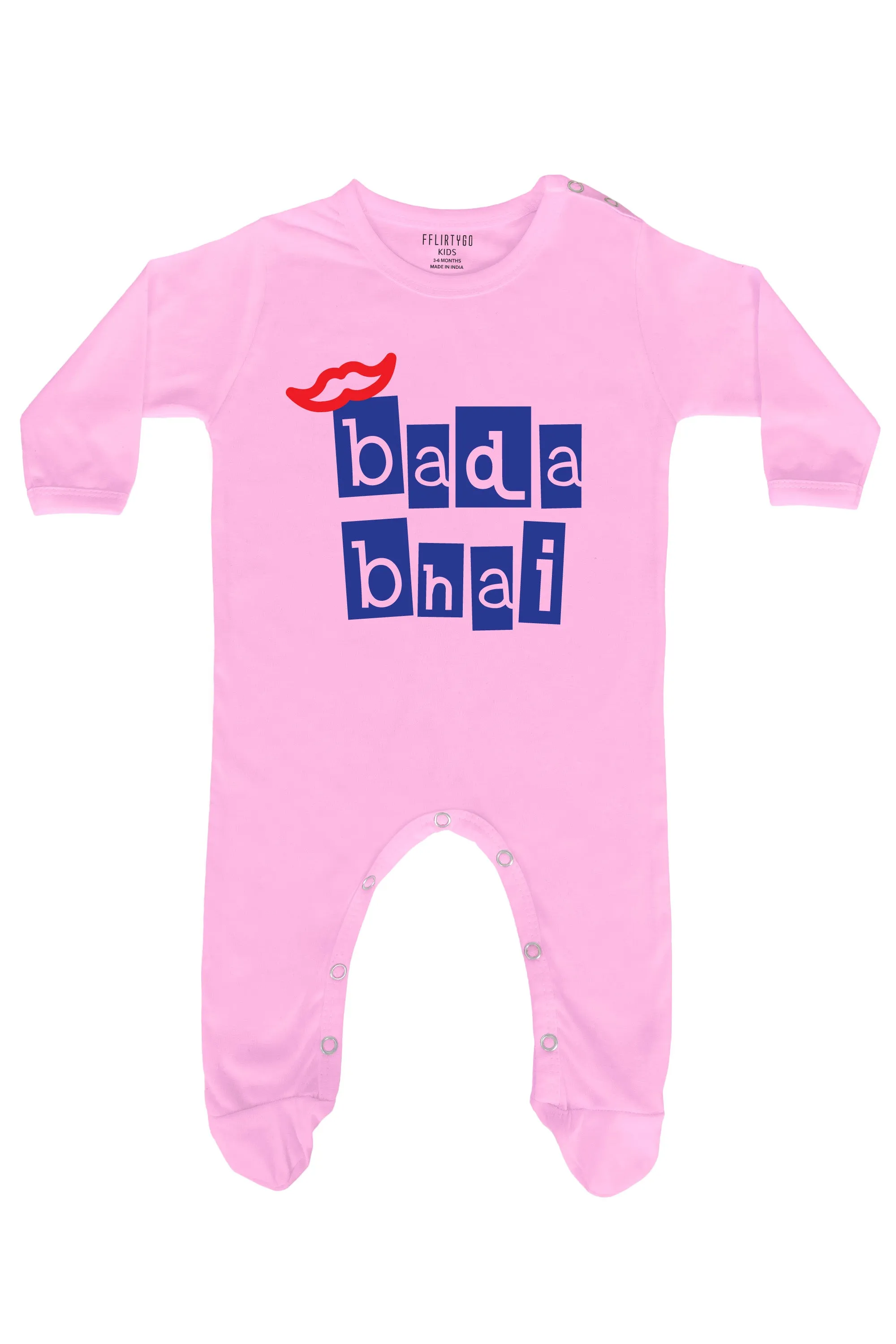 Bada Bhai in Box Design Baby Romper | Onesies