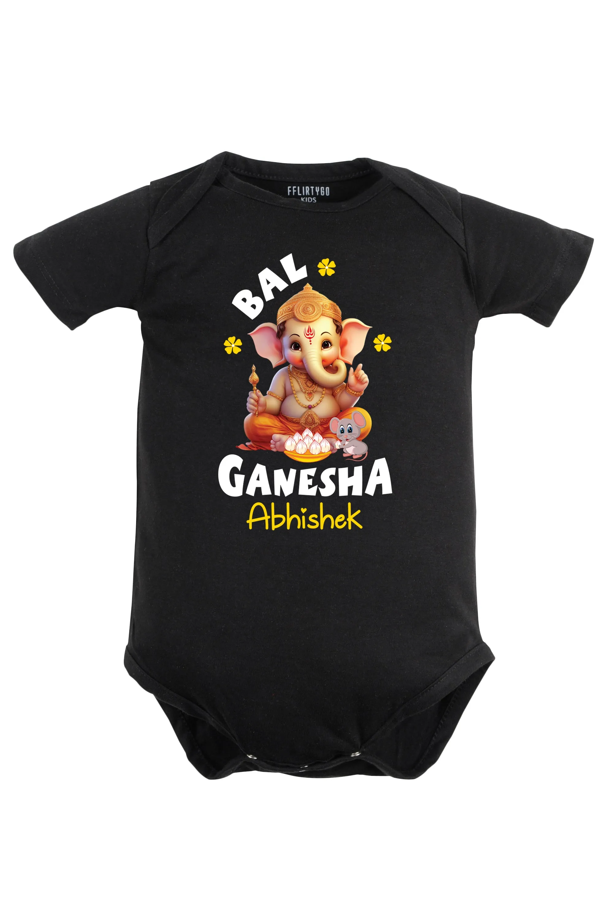 Bal Ganesha Baby Romper | Onesies w/ Custom Name