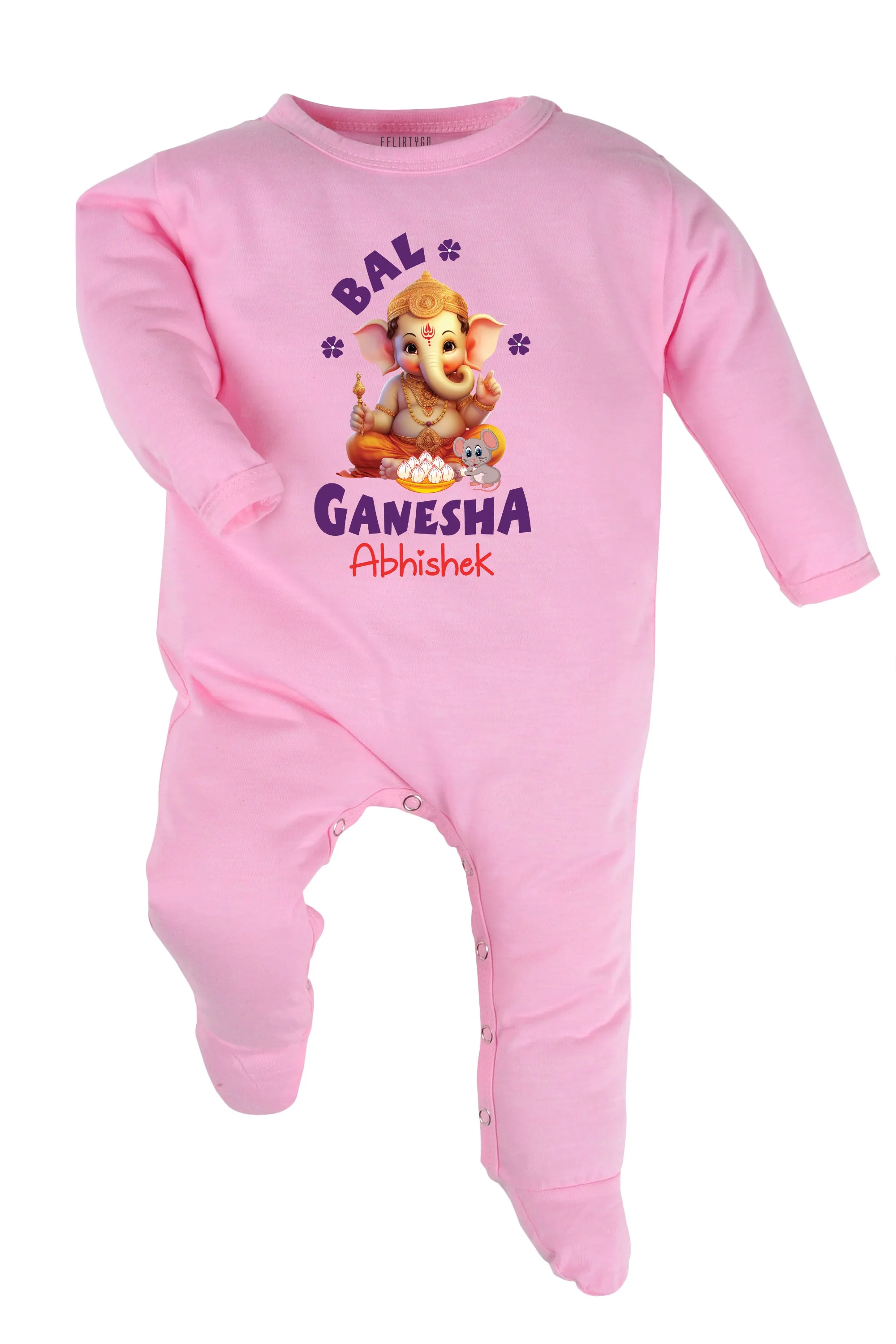 Bal Ganesha Baby Romper | Onesies w/ Custom Name