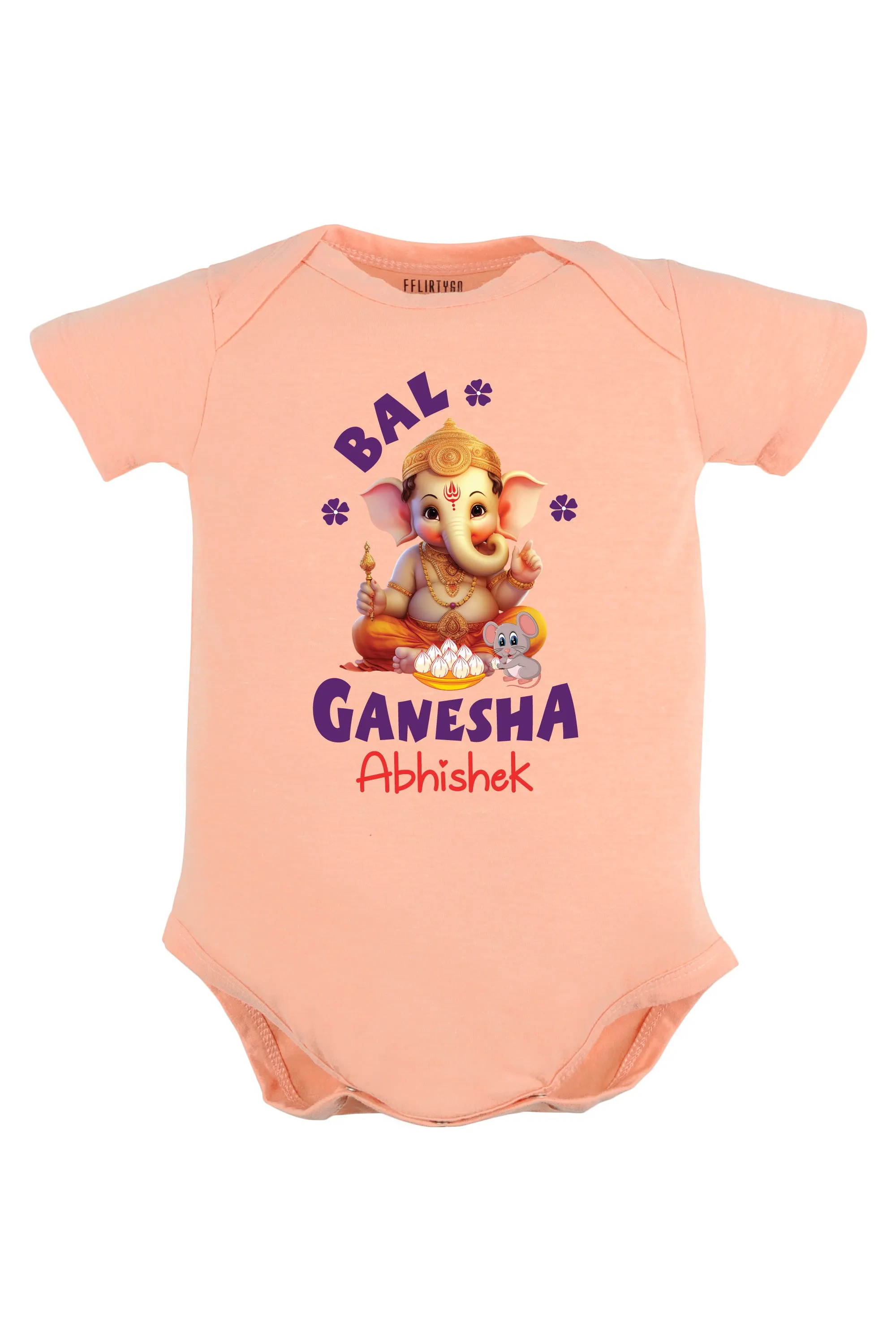 Bal Ganesha Baby Romper | Onesies w/ Custom Name