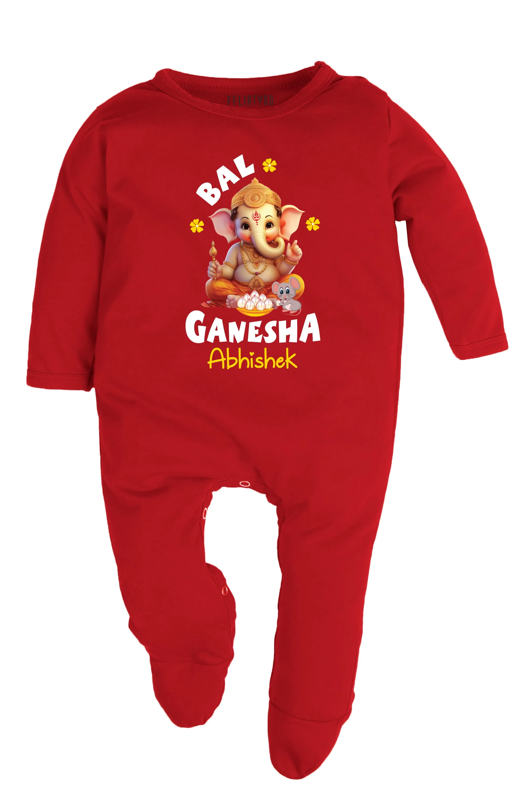 Bal Ganesha Baby Romper | Onesies w/ Custom Name